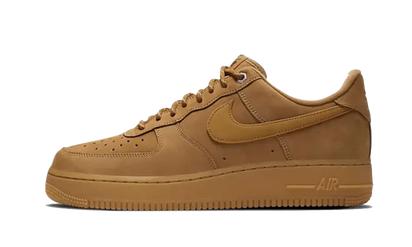 Nike Air Force 1 Low Flax Wheat (2021) czarny-brązowy - widok główny z boku | Saturaise.com