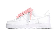 Nike Air Force 1 Low White Rope Laces Pink