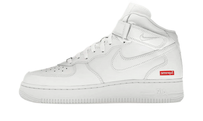 Nike Air Force 1 Mid Supreme White - widok główny z boku - Streetwear