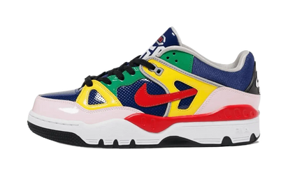 Nike Air Force 3 Low SP Nigo Blue Void biały-czerwony - widok główny z boku | Saturaise.com