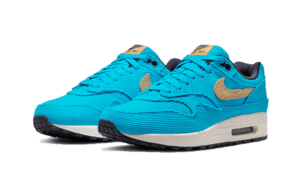 Air Max 1 Corduroy Baltic Blue - Kup oryginalne Air Max 1 Corduroy Baltic Blue FB8915-400 - widok z drugiego boku - Sneakersy