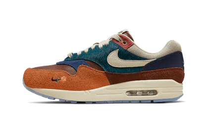 Nike Air Max 1 Kasina Won-Ang Orange biały-niebieski - widok główny z boku | Saturaise.com