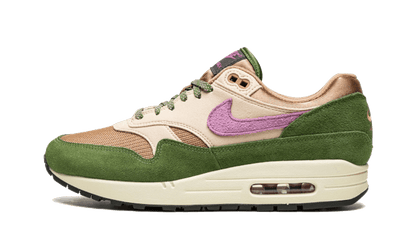 Nike Air Max 1 SH Treeline (Skunk) zielony-burgundowy - widok główny z boku | Saturaise.com