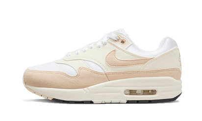 Nike Air Max 1 Pale Ivory czarny-biały - widok główny z boku | Saturaise.com