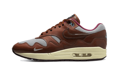 Nike Air Max 1 Patta Tan Brown brązowy-srebrny - widok główny z boku | Saturaise.com