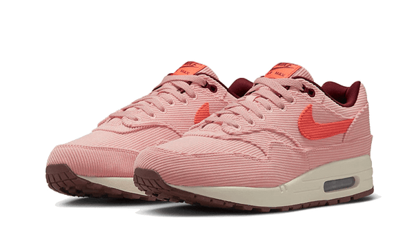 Air Max 1 PRM Corduroy Coral Stardust - Kup oryginalne Air Max 1 PRM Corduroy Coral Stardust FB8915-600 - widok z drugiego boku - Sneakersy