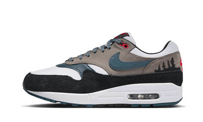 Nike Air Max 1 PRM State Blue czarny-biały - widok główny z boku | Saturaise.com