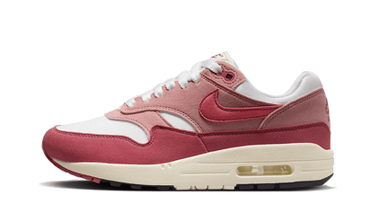 Nike Air Max 1 Red Stardust czarny-biały - widok główny z boku | Saturaise.com