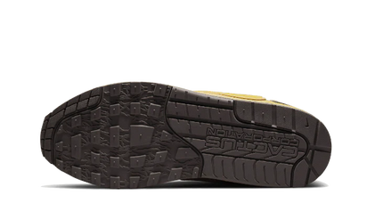 Buty Yeezy Air Max 1 Travis Scott Cactus Jack Saturn Gold - widok z przodu - Rozmiary EU