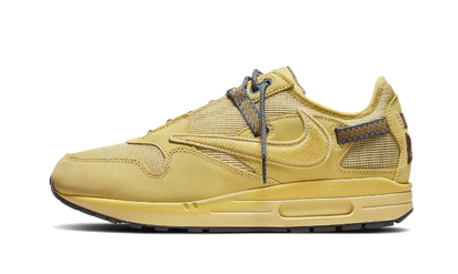 Yeezy Air Max 1 Travis Scott Cactus Jack Saturn Gold brązowo-biały - widok główny z boku | Saturaise.com