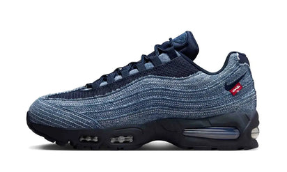 Yeezy Nike Air Max 95 OG Levis Obsidian czerwono-czarny - widok główny z boku | Saturaise.com