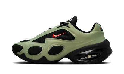 Nike Air Max Muse Oil Green czarny-czerwony - widok główny z boku | Saturaise.com