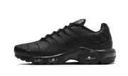 Nike Air Max Plus Triple Black Leather czarny-biały - widok główny z boku | Saturaise.com