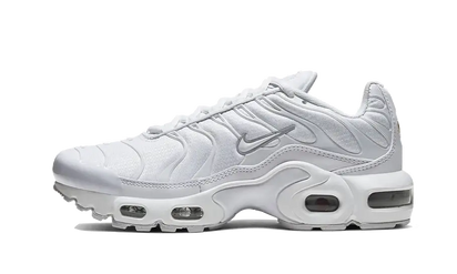 Nike Air Max Plus Triple White biały-srebrny - widok główny z boku | Saturaise.com