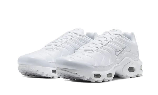 Air Max Plus Triple White - Kup oryginalne Air Max Plus Triple White AJ2029-100 - widok z drugiego boku - Sneakersy