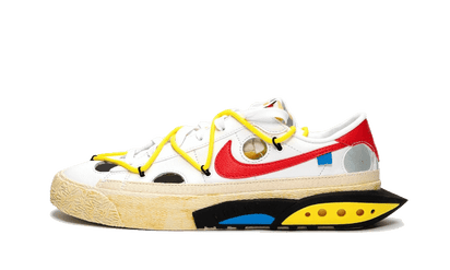 Nike Blazer Low Off-White White University Red - widok główny z boku - Streetwear