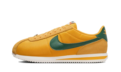 Nike Nike Cortez Textile Yellow Ochre Gorge Green czarno-szary - widok główny z boku | Saturaise.com