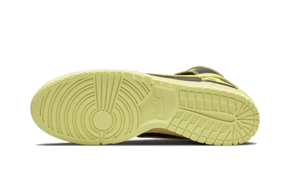 Buty Nike Dunk High 1985 Acid Wash Yellow - widok z przodu - Rozmiary EU