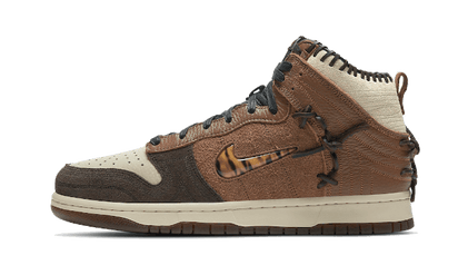 Nike Dunk High Bodega Legend Fauna Brown brązowy - widok główny z boku | Saturaise.com