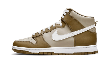 Nike Dunk High Mocha brązowo-biały - widok główny z boku | Saturaise.com