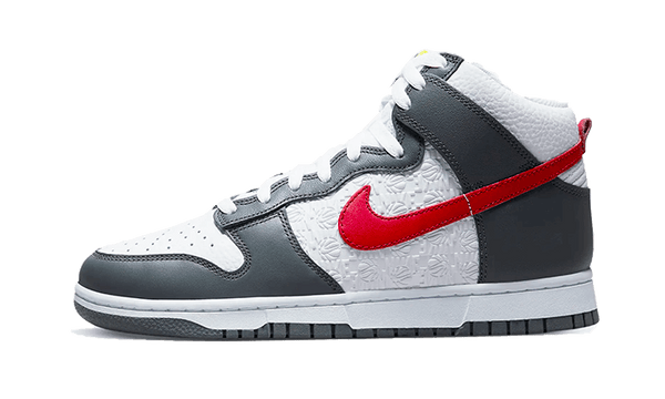 Dunk High Embossed Basketball Grey Red
