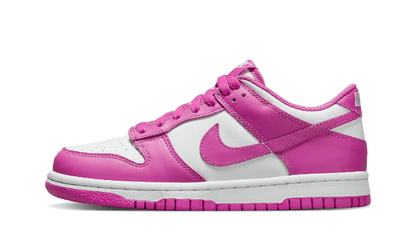 Nike Dunk Low Active Fuchsia biały-różowy - widok główny z boku | Saturaise.com