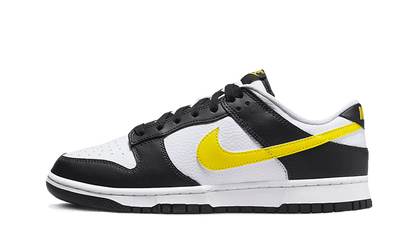 Nike Dunk Low Black Yellow White czarny-biały - widok główny z boku | Saturaise.com