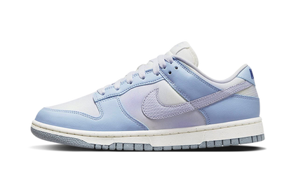 Nike Dunk Low White Blue Airbrush biały-niebieski - widok główny z boku | Saturaise.com