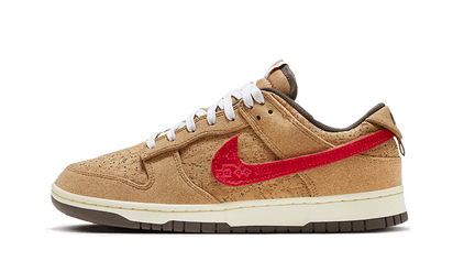 Nike Dunk Low Clot Cork brązowy-beżowy - widok główny z boku | Saturaise.com