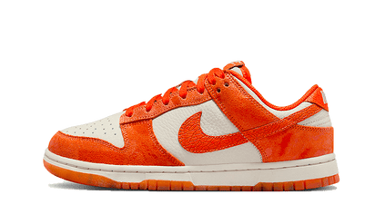 Nike Dunk Low Cracked Orange czerwony-pomarańczowy - widok główny z boku | Saturaise.com