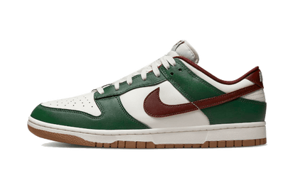 Nike Dunk Low Retro Gorge Green biały-czerwony - widok główny z boku | Saturaise.com