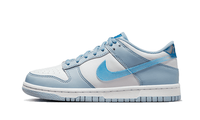 Nike Dunk Low Hologram biały-czerwony - widok główny z boku | Saturaise.com