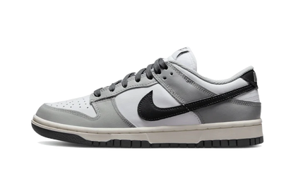 Nike Dunk Low Light Smoke Grey czarny-biały - widok główny z boku | Saturaise.com