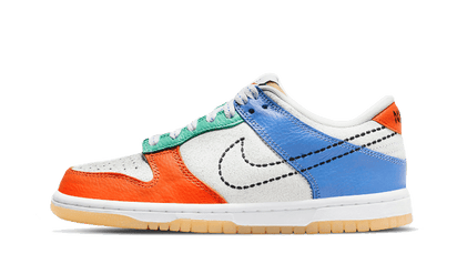 Nike Dunk Low Nike 101 czarny-biały - widok główny z boku | Saturaise.com