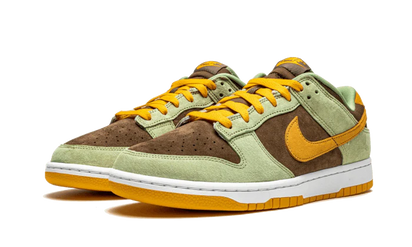 Kup oryginalne Dunk Low Olive Brown Orange DH5360-300 - widok z drugiego boku - Sneakersy