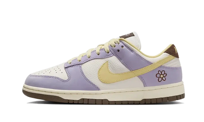 Nike Dunk Low Premium Lilac Bloom czerwony-żółty - widok główny z boku | Saturaise.com
