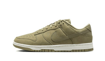 Nike Dunk Low PRM Neutral Olive biały-czerwony - widok główny z boku | Saturaise.com
