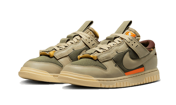 Dunk Low Remastered Medium Olive - Kup oryginalne Dunk Low Remastered Medium Olive DV0821-200 - widok z drugiego boku - Sneakersy