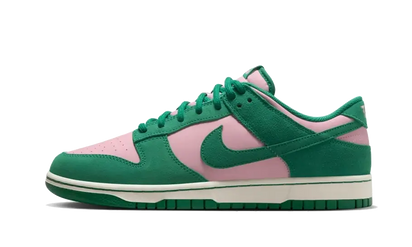 Nike Dunk Low Retro Medium Soft Pink Malachite czerwony-zielony - widok główny z boku | Saturaise.com