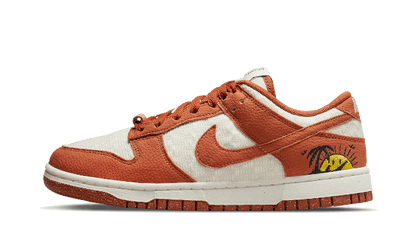 Nike Dunk Low Retro Sun Club Burn Sunrise czarny-biały - widok główny z boku | Saturaise.com
