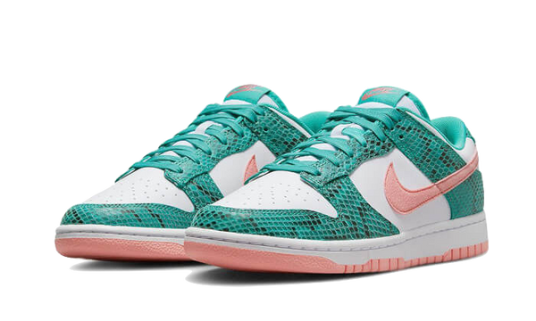 Dunk Low Snakeskin Washed Teal Bleached Coral - Kup oryginalne Dunk Low Snakeskin Washed Teal Bleached Coral DR8577-300 - widok z drugiego boku - Sneakersy