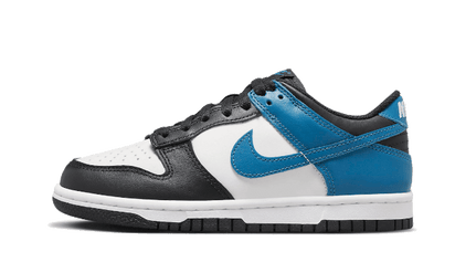 Nike Dunk Low White Blue Black czarny-biały - widok główny z boku | Saturaise.com
