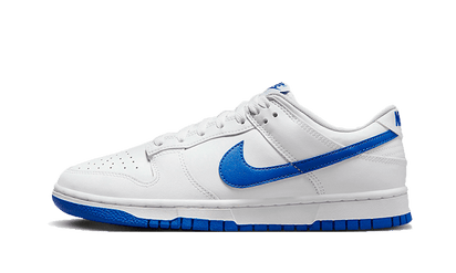 Nike Dunk Low White Hyper Royal czarno-niebieski - widok główny z boku | Saturaise.com