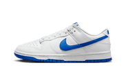 Nike Dunk Low White Hyper Royal czarno-niebieski - widok główny z boku | Saturaise.com