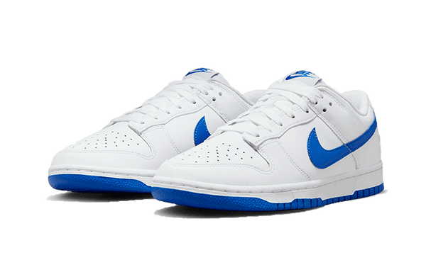 Dunk Low White Hyper Royal - Kup oryginalne Dunk Low White Hyper Royal DV0831-104 - widok z drugiego boku - Sneakersy