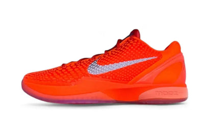 Yeezy Nike Kobe 6 Protro Total Orange czarny-pomarańczowy - widok główny z boku | Saturaise.com