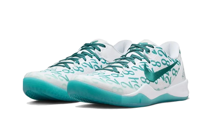 Kup oryginalne Kobe 8 Protro Aqua FQ3549-101 - widok z drugiego boku - Sneakersy