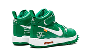 Buty Nike Air Force 1 Off-White Mid SP Pine Green - widok z przodu - Rozmiary EU