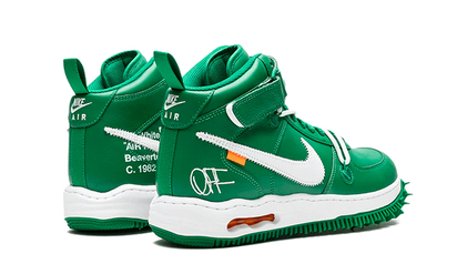 Buty Nike Air Force 1 Off-White Mid SP Pine Green - widok z przodu - Rozmiary EU