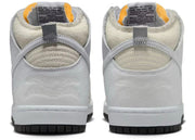 100% Oryginalne Antihero Skateboards x Nike SB Dunk High "White" - widok z tyłu - 1050.00 PLN